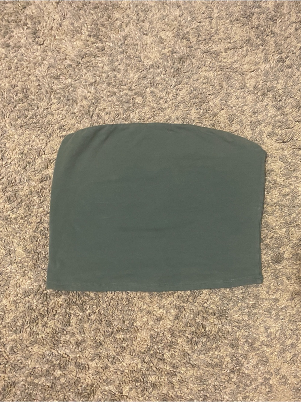 Garage Women's Stretch Tube Top in Forest Green